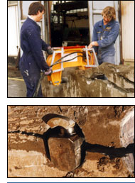 Brecharbeiten, Pressen